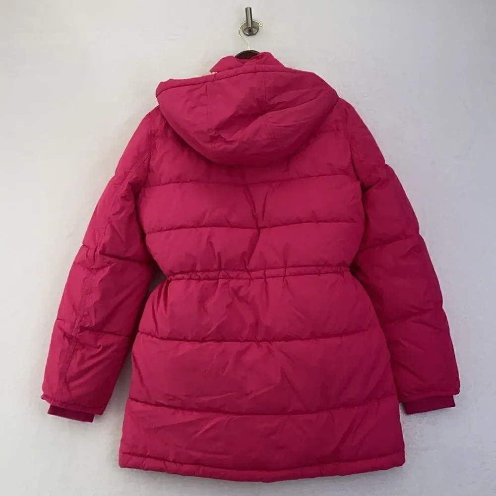 J.Crew Chateau Neon Pink Puffer Jacket